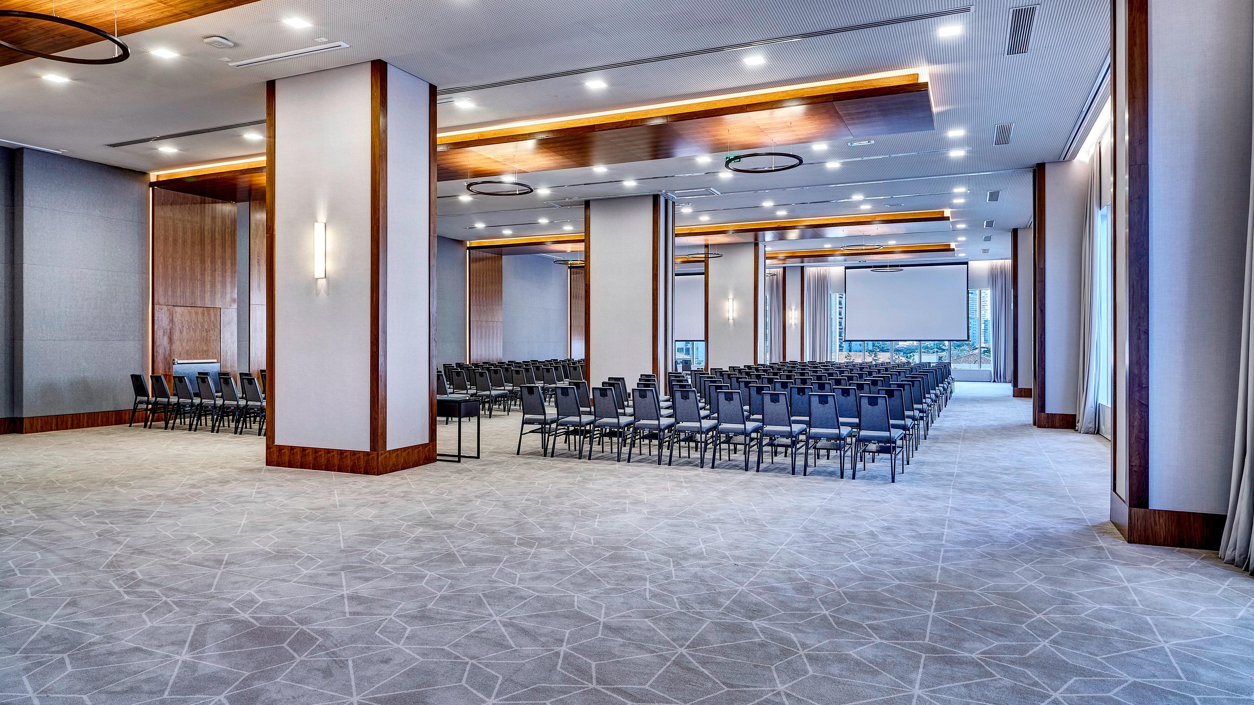 Sala de evento no Sheraton Santos